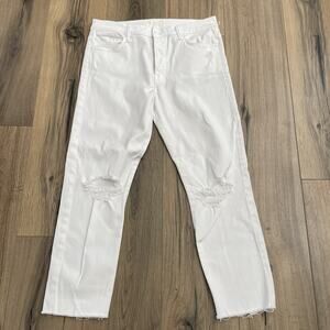 White Distressed Women's Jeans